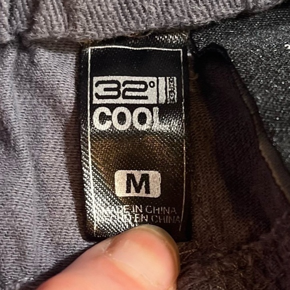 32 DEGREES COOL Linen Pull On Gray Pants Size Medium - Picture 5 of 9